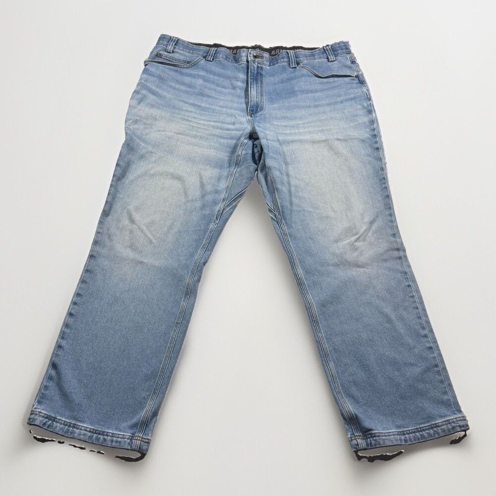 Duluth Trading Armachillo Jeans Men’s 44x32 Stretch Med Wash Crouch Gusset
